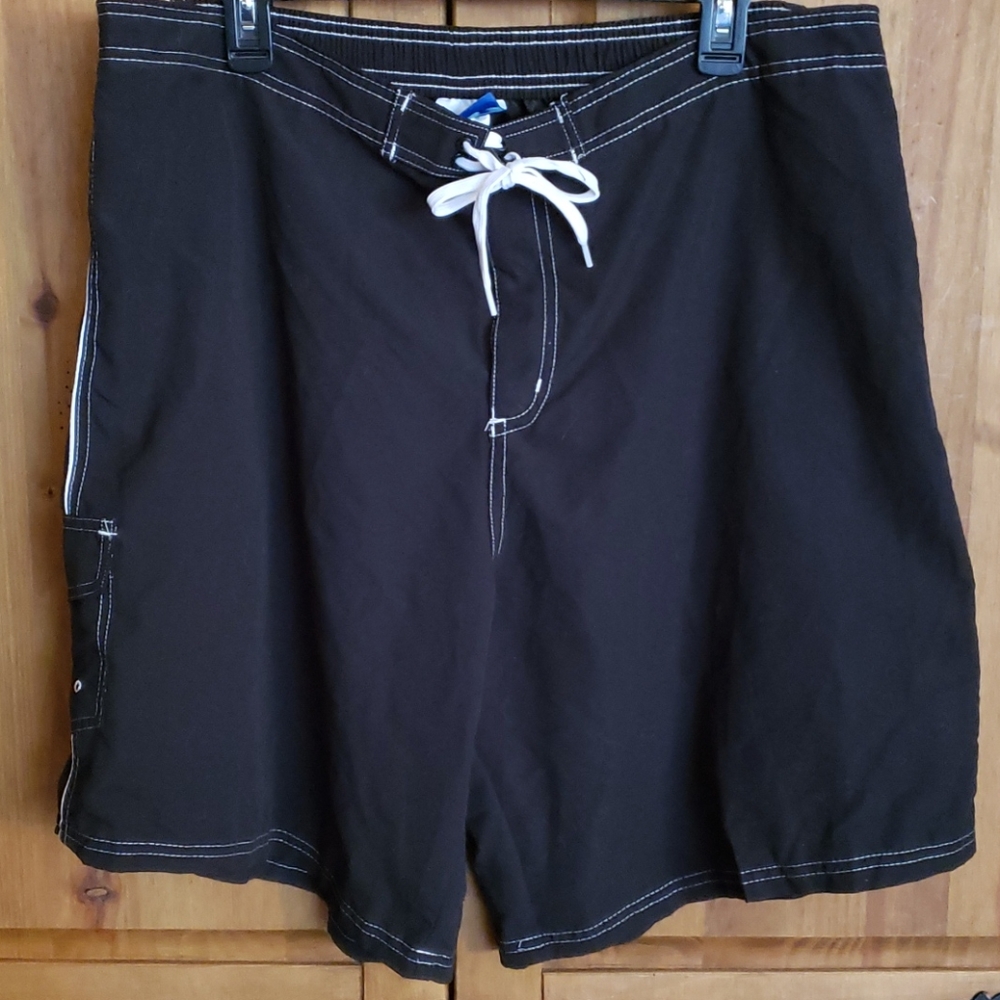 Swimsuits For All Black Board Shorts With Pocket